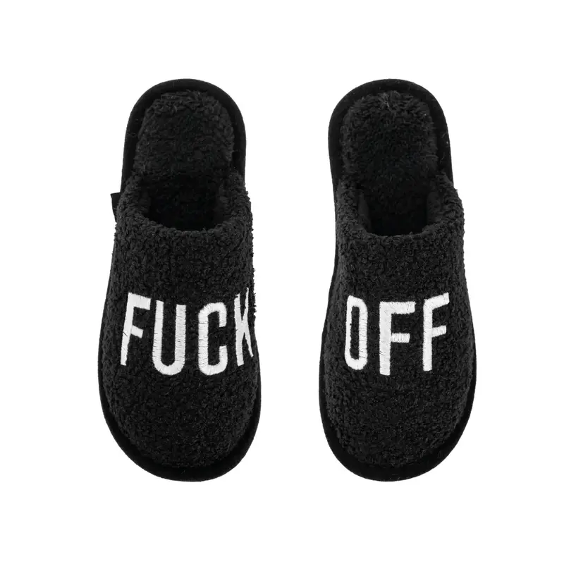 Zapatillas “Fuck off” negro
