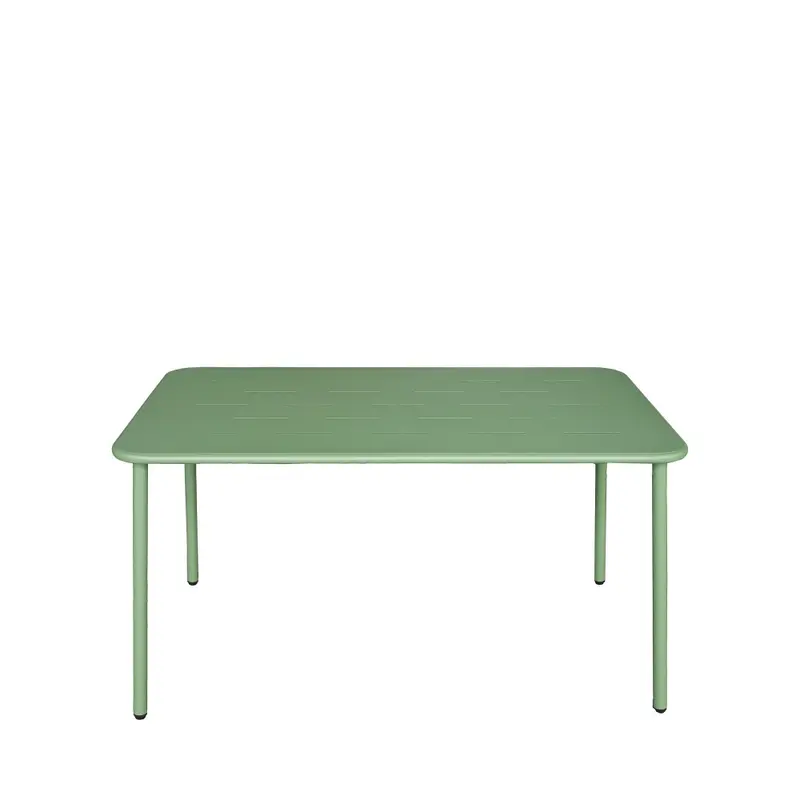 Zyra - Mesa de comedor de jardín para 4 personas en metal